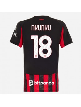 AC Milan Christopher Nkunku #18 Replika Hemmakläder Dam 2025-26 Kortärmad